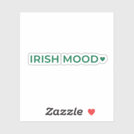 Ierse stemming moderne minimalistische brede tekst sticker