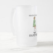 Ierse Stepdans Moeder - Groen Matglas Bierpul (Voorkant links)