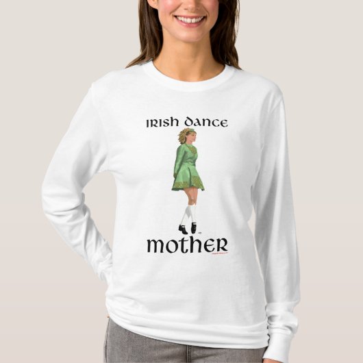 Ierse Stepdans Moeder - Groen T-shirt (Voorkant)