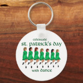 Ierse Stepdans viert St. Patrick's Day Sleutelhanger (Voorkant)