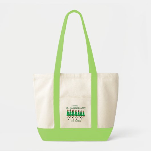 Ierse Stepdans viert St. Patrick's Day Tote Bag (Voorkant)