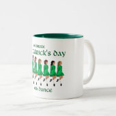 Ierse Stepdans viert St. Patrick's Day Tweekleurige Koffiemok (Voorkant rechts)