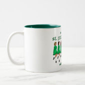 Ierse Stepdans viert St. Patrick's Day Tweekleurige Koffiemok (Links)