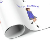 Ierse Stepdanser - Blauw Cadeaupapier (Rol Hoek)