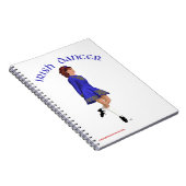 Ierse Stepdanser - Blauw Notitieboek (Rechterzijde)