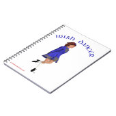 Ierse Stepdanser - Blauw Notitieboek (Linkerzijde)