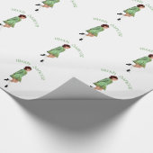 Ierse Stepdanser - Groen Cadeaupapier (Hoek)