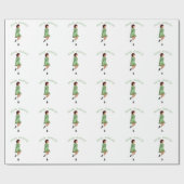 Ierse Stepdanser - Groen Cadeaupapier (Vlak)