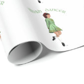 Ierse Stepdanser - Groen Cadeaupapier (Rol Hoek)