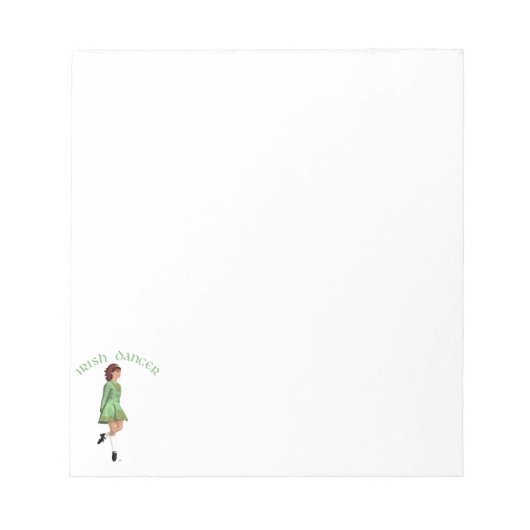 Ierse Stepdanser - Groen Notitieblok (Voorkant)