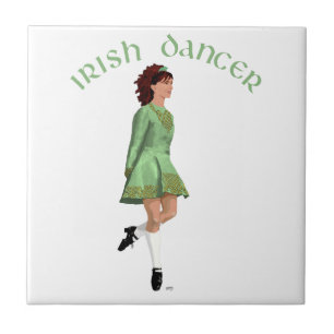 Ierse Stepdanser - Groen Tegeltje