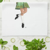 Ierse Stepdanser - Groen Theedoek (Gevouwen)