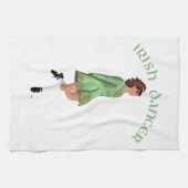 Ierse Stepdanser - Groen Theedoek (Horizontaal)
