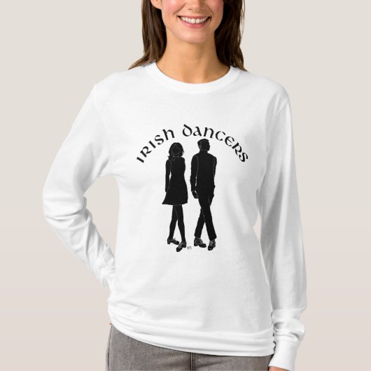 Ierse Stepdansers in Silhouet T-shirt (Voorkant)