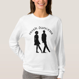 Ierse stepdansers in silhouet t-shirt