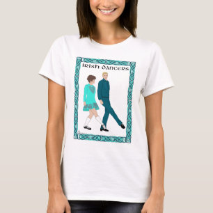 Ierse stepdansers in zachte schoenen t-shirt