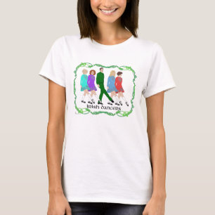 Ierse stepdansers in zachte schoenen t-shirt