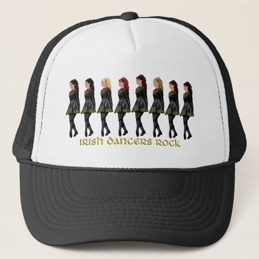 Ierse Stepdansers Rocken Trucker Pet (Voorkant)