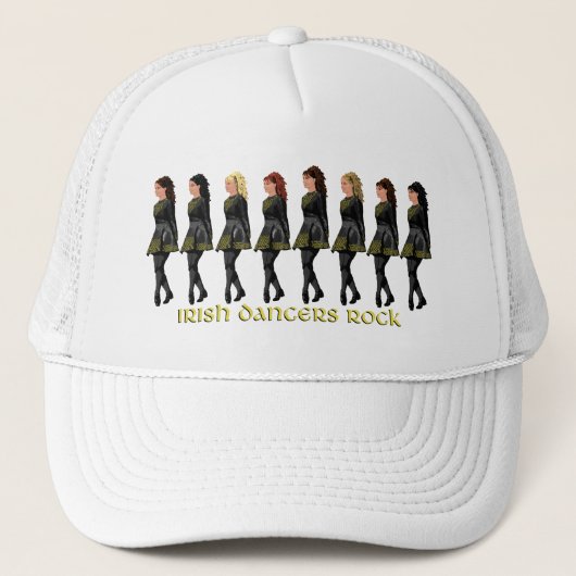Ierse Stepdansers Rocken Trucker Pet (Voorkant)