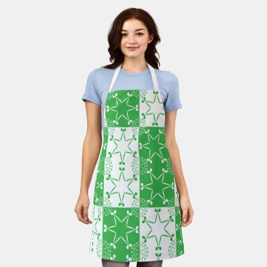 Ierse sterren schort (Gedragen)