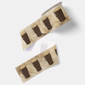 Ierse Stout Bierdrinker Verjaardagstaart Grosgrain Lint (Achterkant)