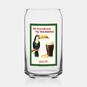 Ierse Stout Bruiloft Feest Bierglas Favor/Gift Blikvorm Glas