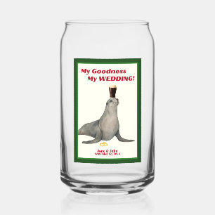 Ierse Stout Bruiloft Feest Bierglas Favor/Gift Blikvorm Glas
