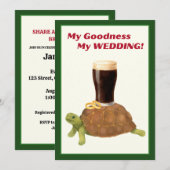Ierse Stout Bruiloftsfeest Uitnodiging (Voorkant / Achterkant)