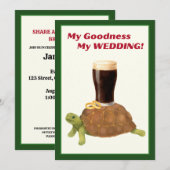 Ierse Stout Bruiloftsfeest Uitnodiging (Voorkant / Achterkant)