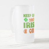 Ierse stpatricksday  matglas bierpul (Voorkant links)