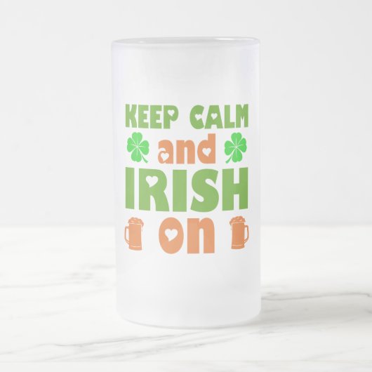 Ierse stpatricksday  matglas bierpul (Center)