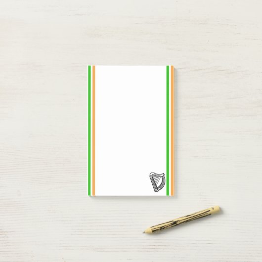 Ierse stremplank post-it® notes (Op bureau)