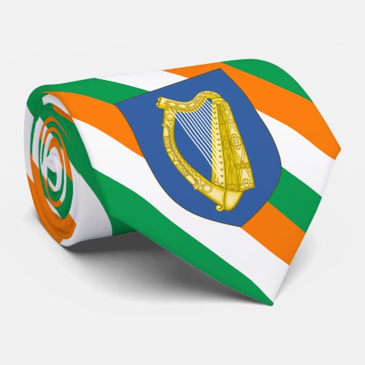 Ierse Stropdassen, mode Ierse vlag Stropdas (Opgerold)