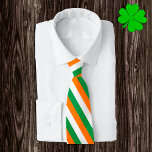 Ierse Stropdassen, mode Ierse vlag Stropdas<br><div class="desc">Stropdas: Patriottische Irish Flag mode en het bedrijfsontwerp van Ierland - houd van mijn land,  kantoor,  reizen,  nationale patriotten / sportfans</div>