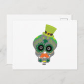 Ierse suikerschedel Funny St Patricks Day Briefkaart (Voorkant / Achterkant)