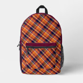 'Ierse Tartan' Patroon Rugzak (Voorkant)