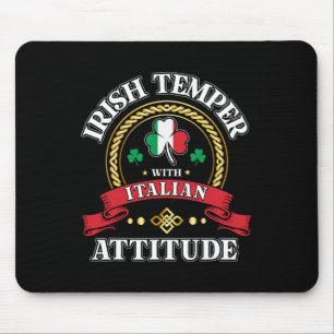 Ierse Temper Italiaanse Attitude St. Patricks Dag Muismat