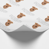 Ierse Terrier Aandenken - Mannelijk Cadeaupapier (Hoek)