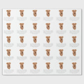 Ierse Terrier Aandenken - Mannelijk Cadeaupapier (Vlak)