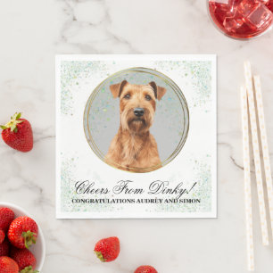 Ierse Terrier bruiloft servetten met honden Foto