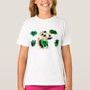 Ierse Terrier draagt groene St. Patrick T-shirt
