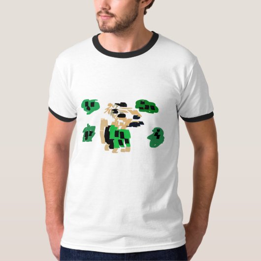 Ierse Terrier draagt groene St. Patrick T-shirt (Voorkant)