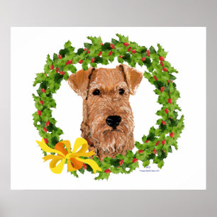 Ierse Terrier Hulstkrans Poster