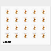 Ierse Terriër Pa 2 Ronde Sticker (Vel)