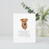 Ierse Terrier Regenboogbrug Briefkaart (Staand voorkant)