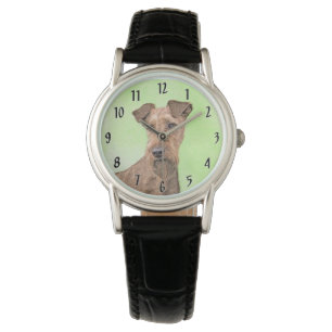 Ierse Terriër Schilderij - Mooie Originele Honden Horloge