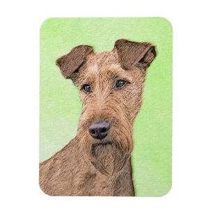 Ierse Terrier Schilderij - Mooie Originele Honden Magneet