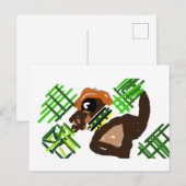 Ierse Terriër st Patrick stijl Briefkaart (Voorkant / Achterkant)