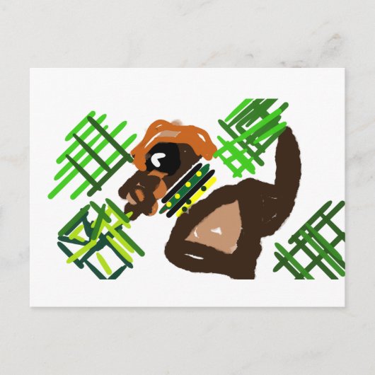 Ierse Terriër st Patrick stijl Briefkaart (Voorkant)