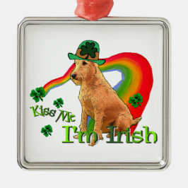Ierse Terrier St. Patrick's Day Metalen Ornament